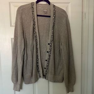 Chico's embellished cardigan NWT